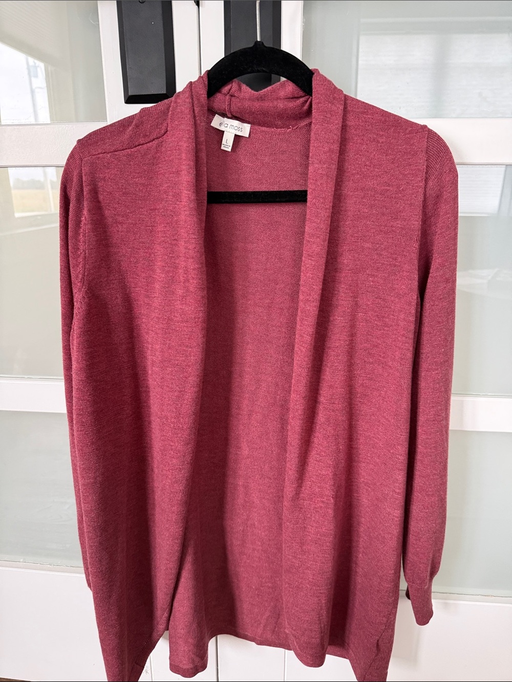 Ella Moss Women's Open-Front Cardigan Sweater - Rose